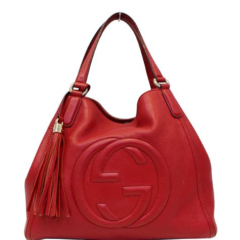 large red gucci bag replica soho|gucci soho leather tote.